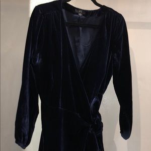 Wrap Dress in Drapey Velvet